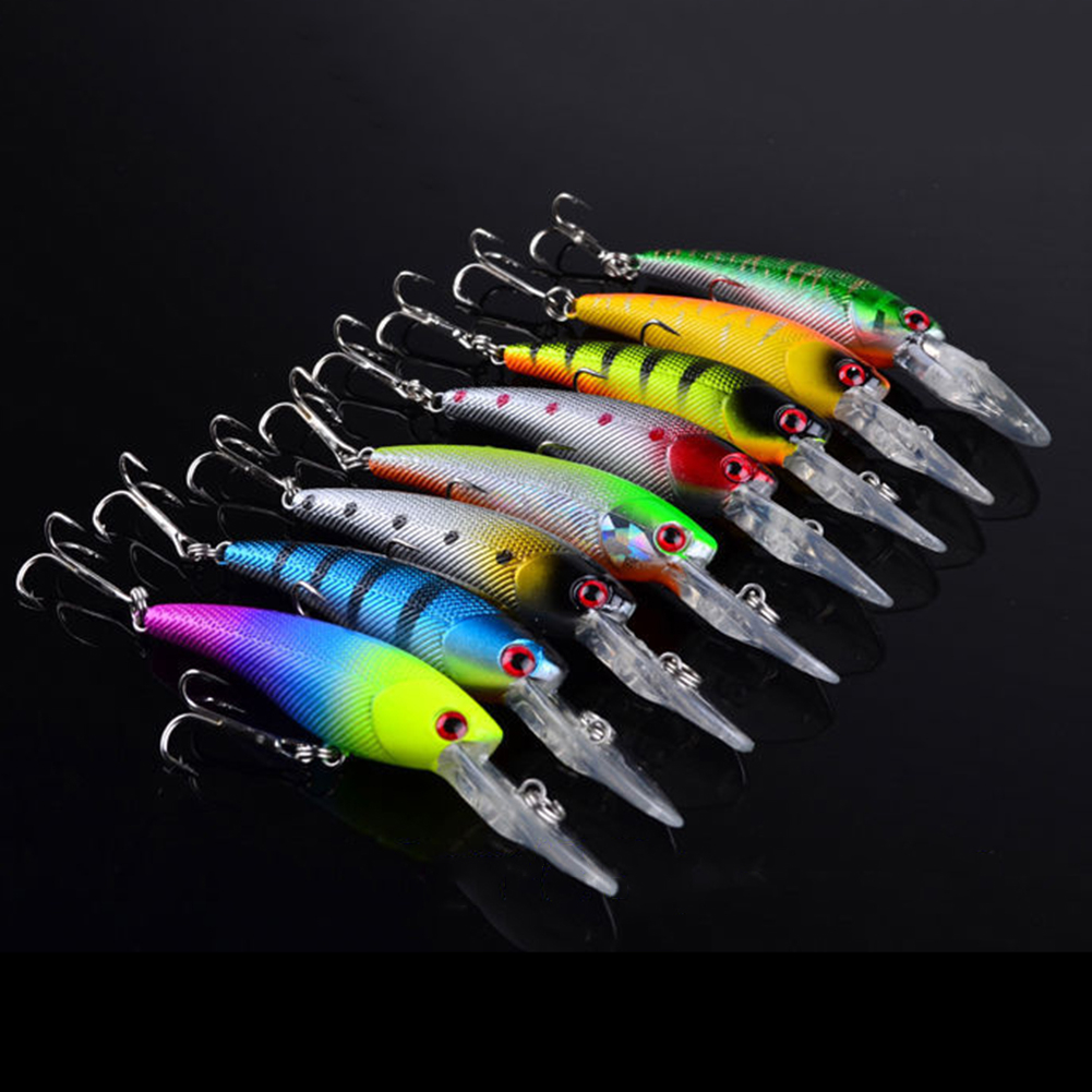 (20er Set) Angelköder Wobbler Angel Fischer Zubehör für Barsch / Forelle / Lachs - Bunt