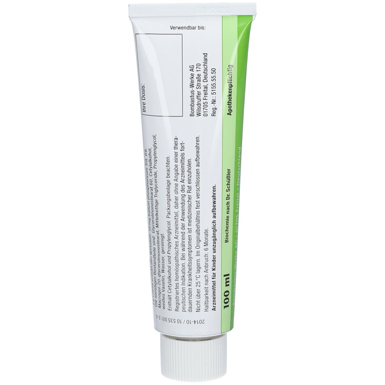 BIOCHEMIE 5 Kalium phosphricum D6 Creme
