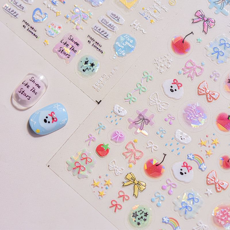 swarliss - Cartoon Nail Art Stickers