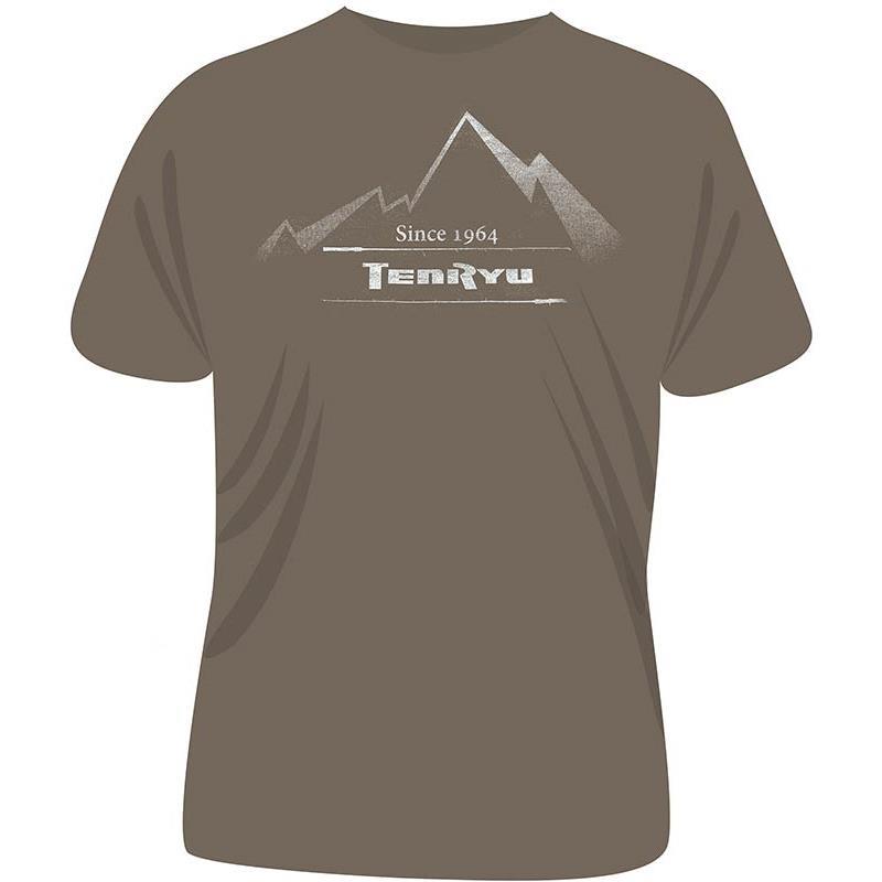 Tee Shirt Manches Courtes Homme Tenryu Mountain Sand - Kaki