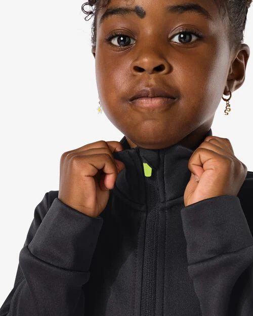 veste d'entraînement polaire pour enfants noir