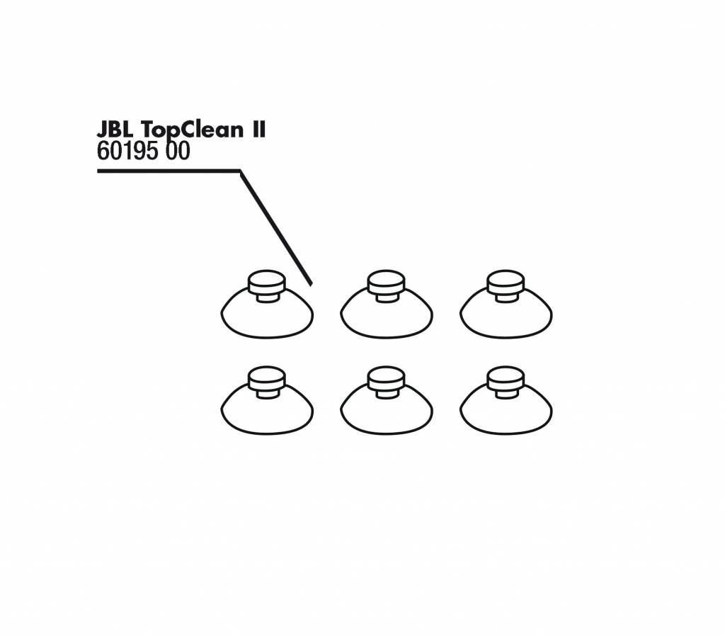 JBL TopClean/BabyHome Air zuignappen (x6)