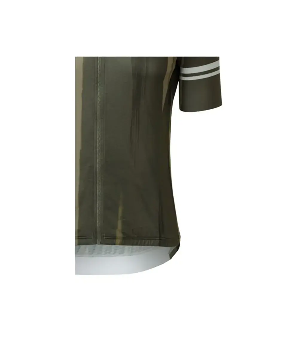 AGU Vertical Paint Performance Fietsshirt Korte Mouwen Groen/Bruin Heren