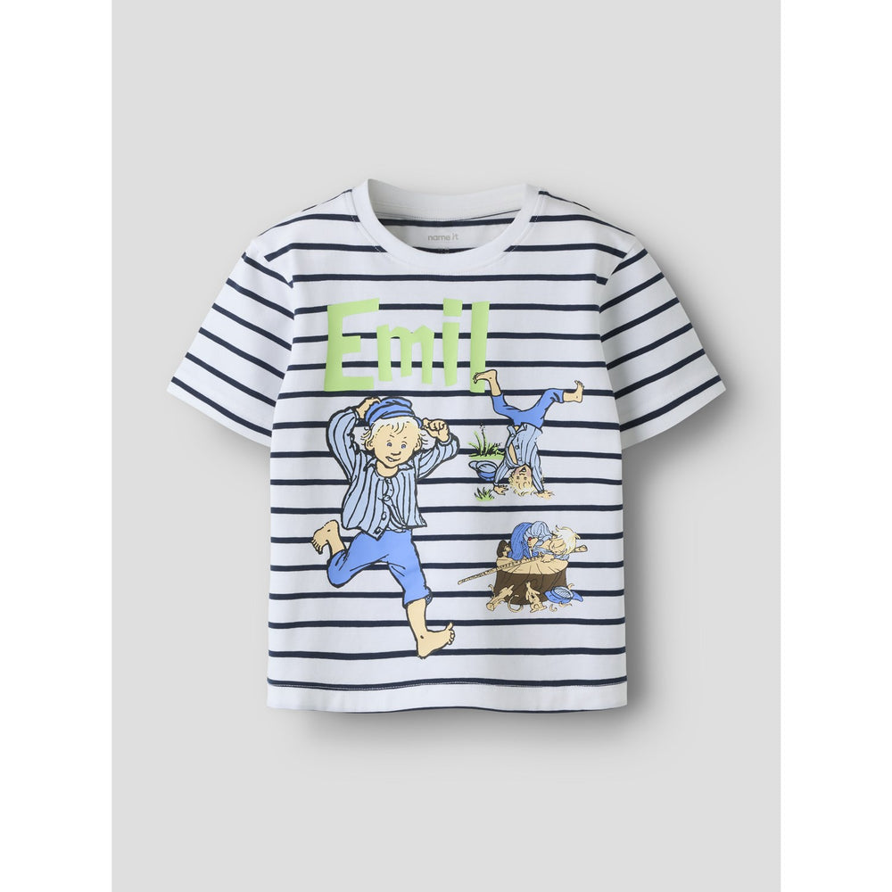 Køb Name It Bright White Nmmmiall Emil Ss Nreg Top Box Sky