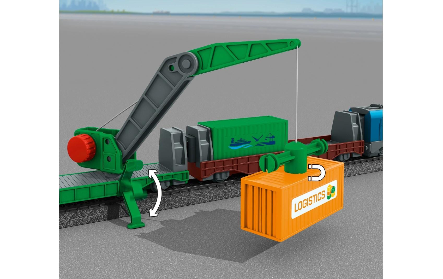 Startpackung SP Containerlogistik, my world H0Güterzug mit Elektrolokomotive