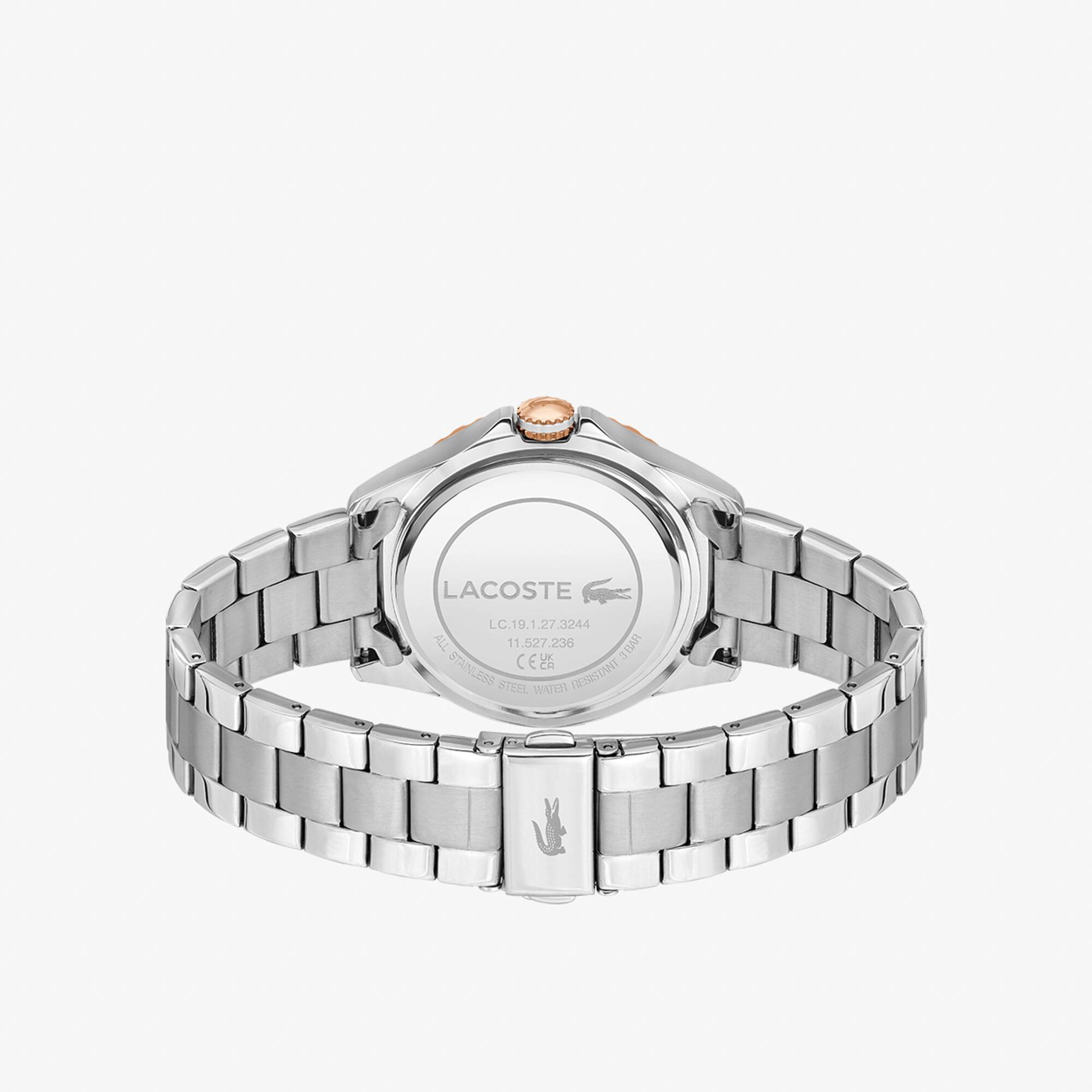 Santorini Dreizeigeruhr aus Edelstahl Uhren - Weiss - Lacoste - Damen