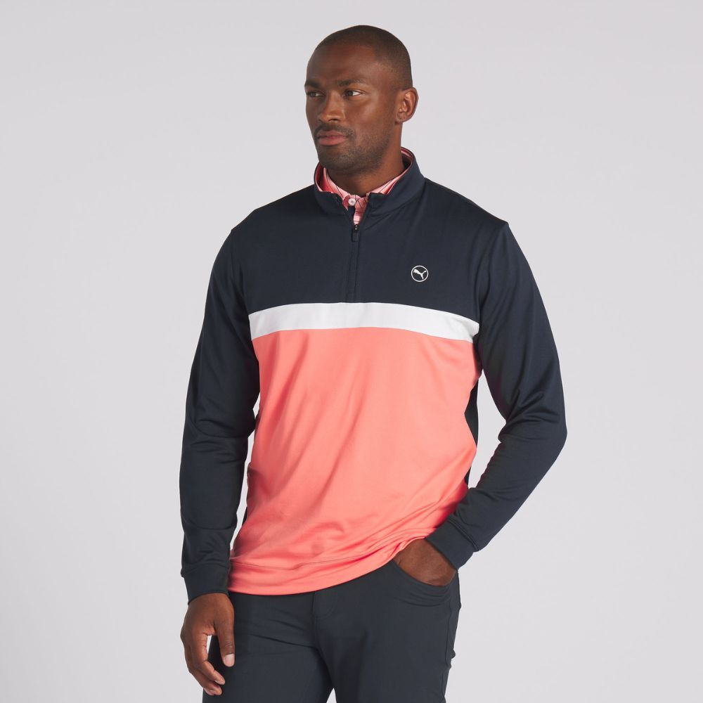 Pure Colorblock Genser Herre Navy