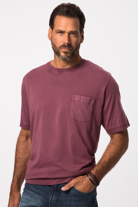 T-Shirt, Halbarm, Rundhals, Bauchfit, Vintage Look, bis 8 XL