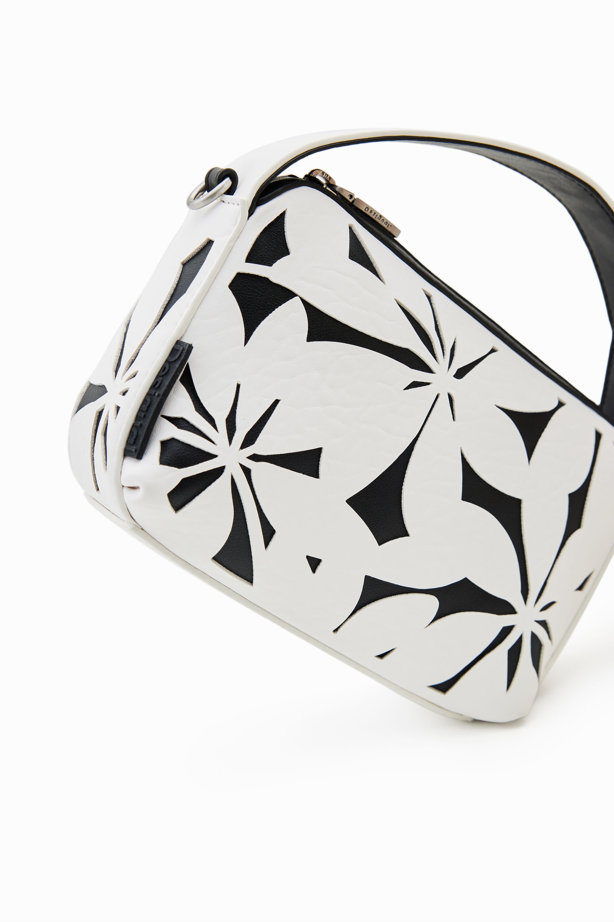 Mini sac fleurs estampées