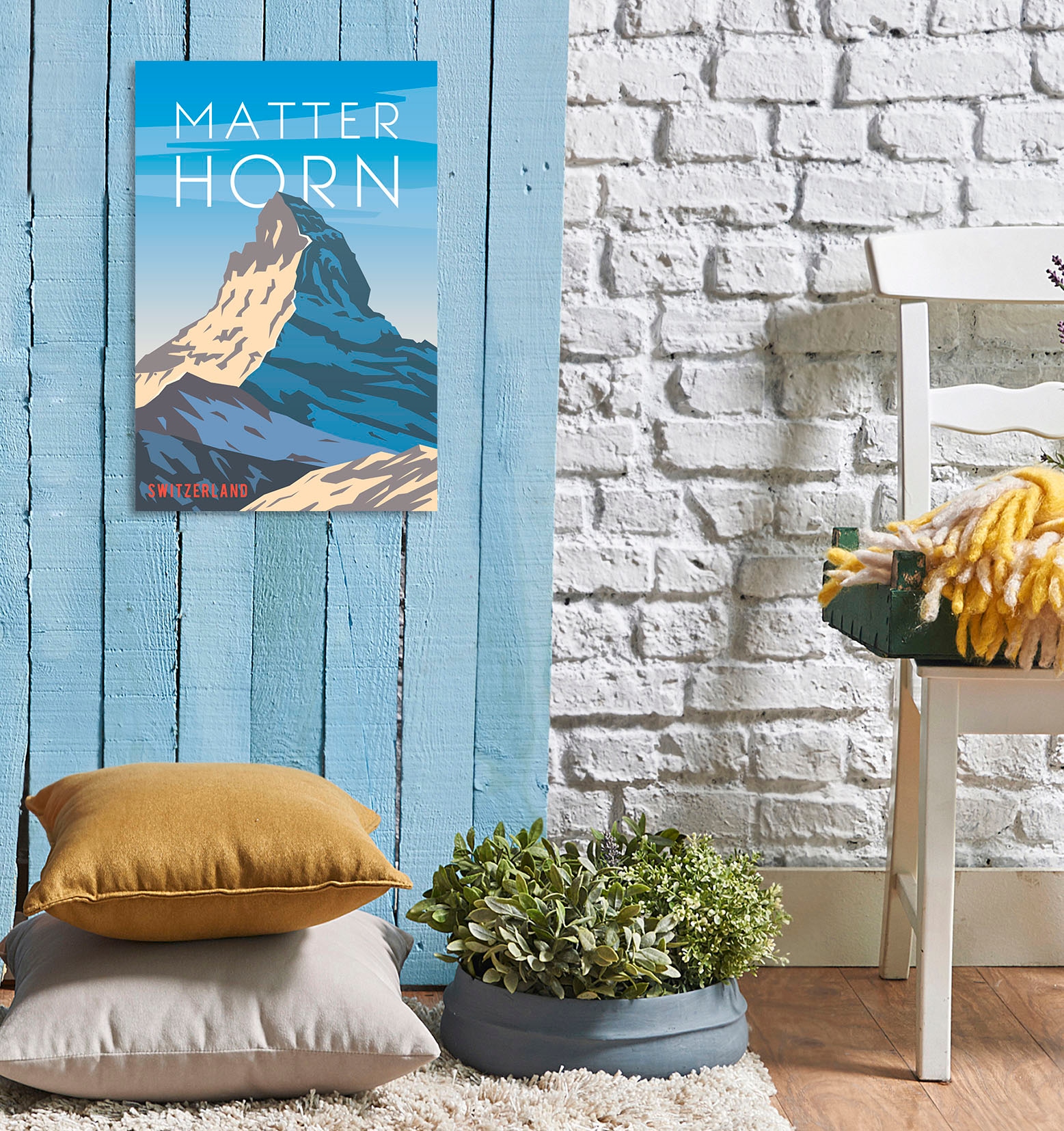 queence Metallbild »Matterhorn III« Berge & Alpenbilder 1 Stk. tlg. Stahlschilder