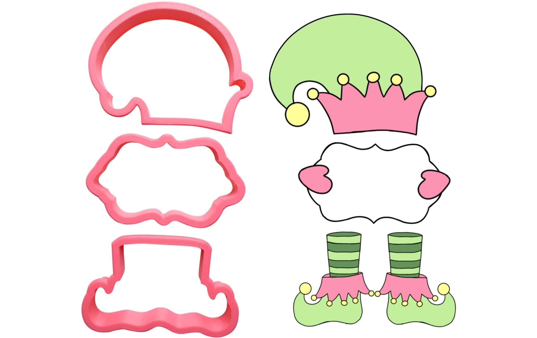 Ausstechform »Cut my Cookies Serie Bau einen Elfen, 3-teilig« Kunststoff 3 Stk. tlg.