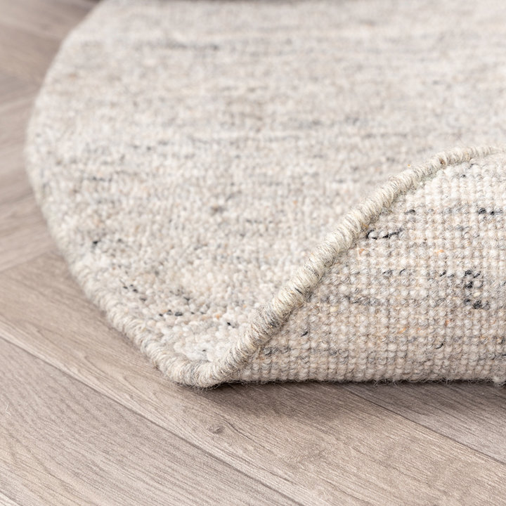 Rond Berber vloerkleed - Aicha Grijs | Comfortabel