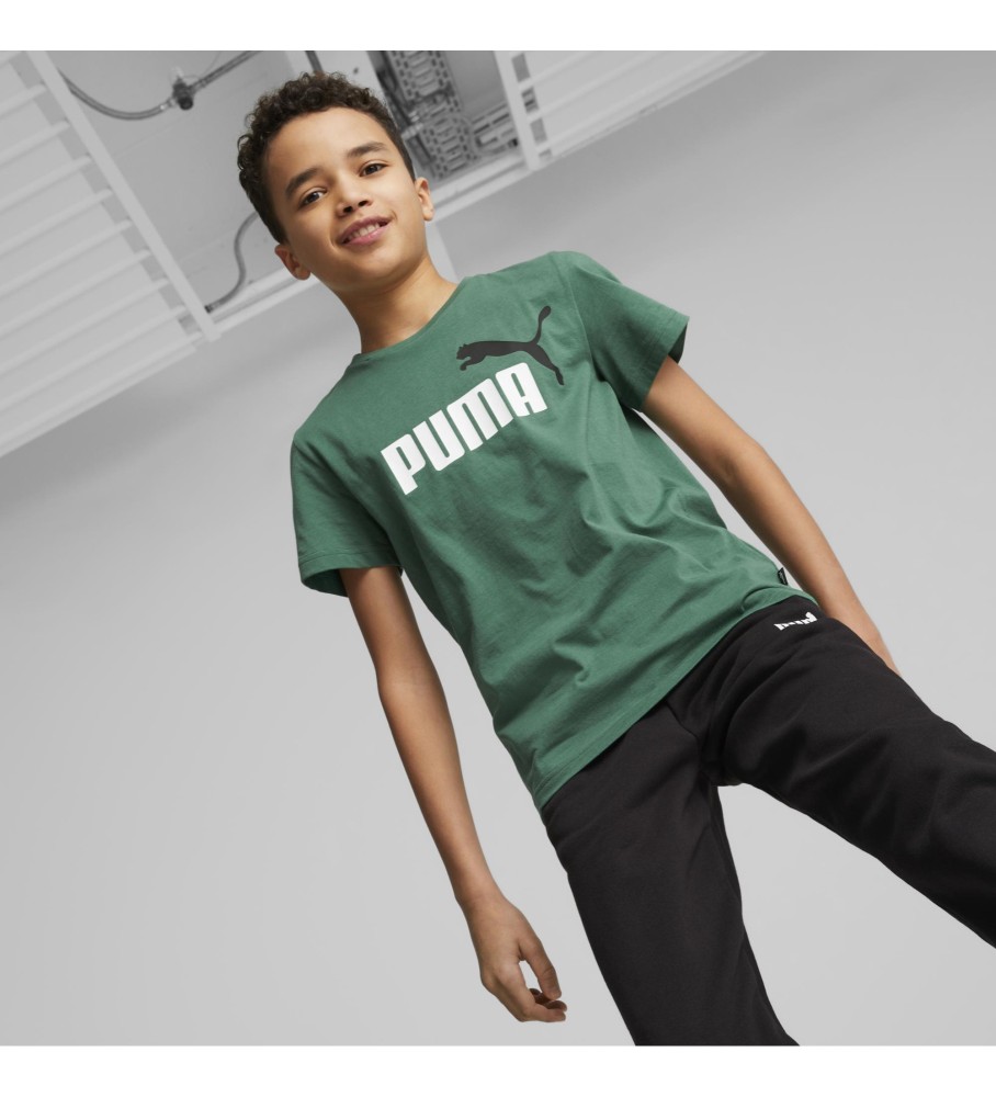 Puma Camiseta Essentials+ Two-Tone Logo verde