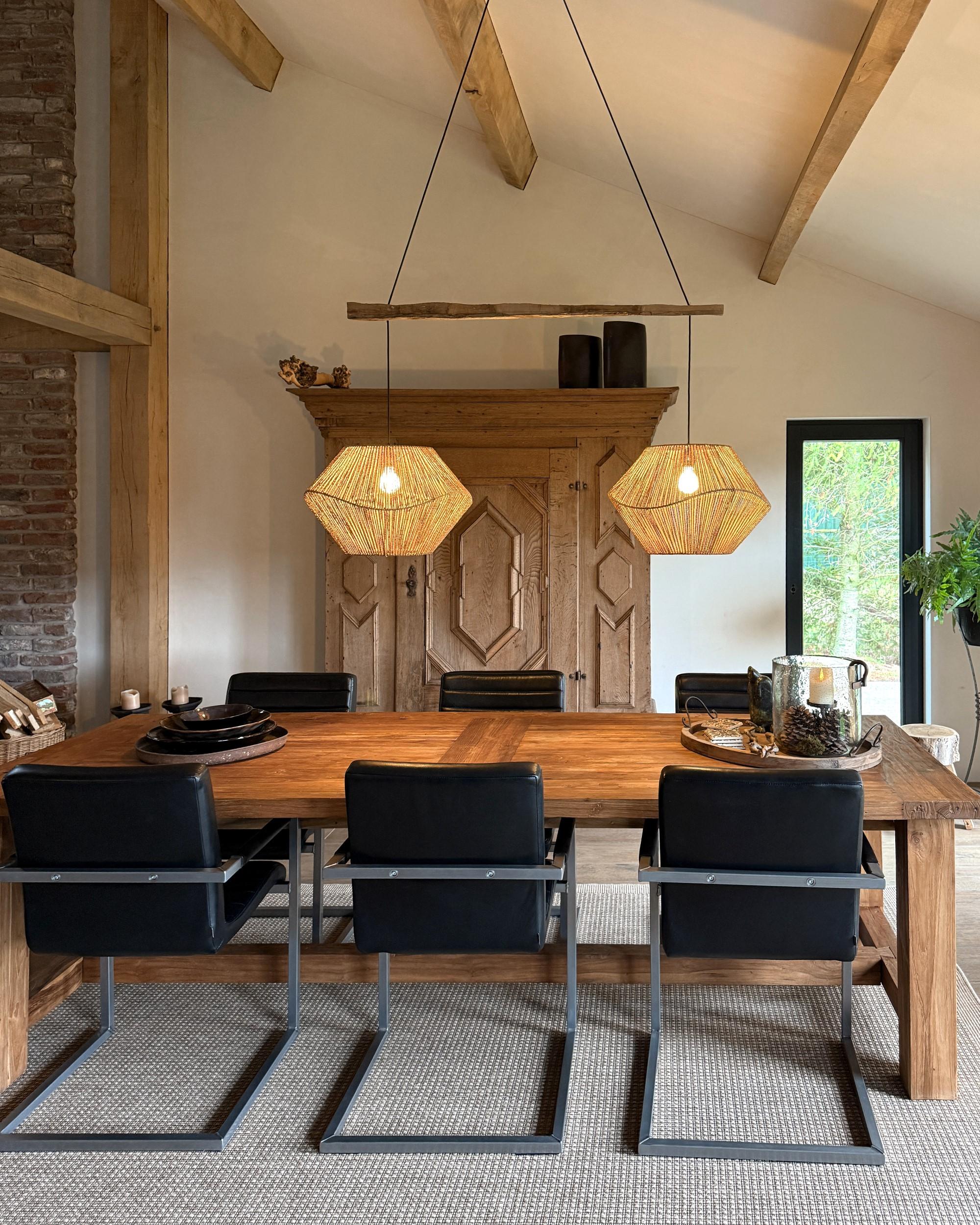Hanglamp YAMBOU Papierkoord Natuurlijk