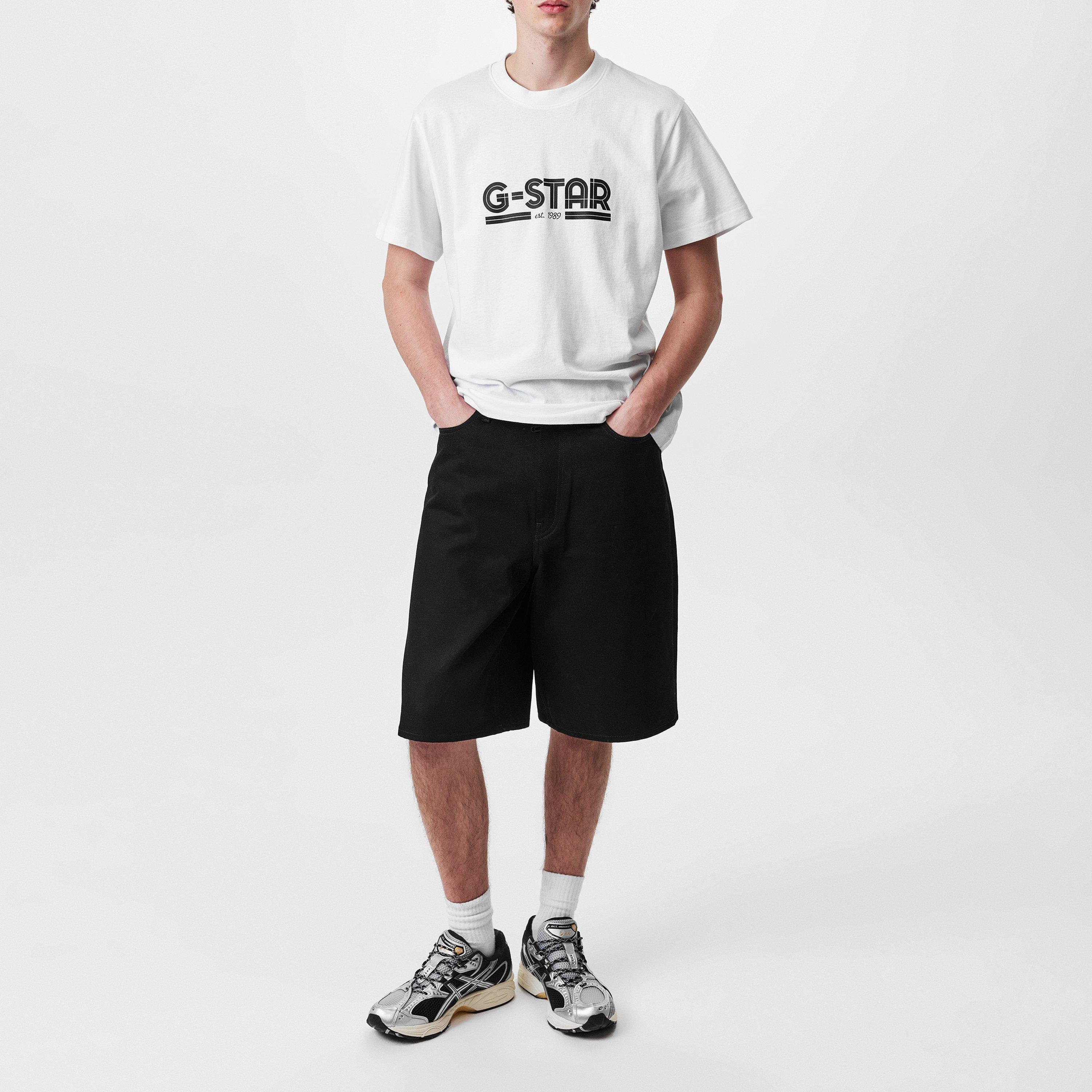 G Star Unisex Line Script Loose T Shirt