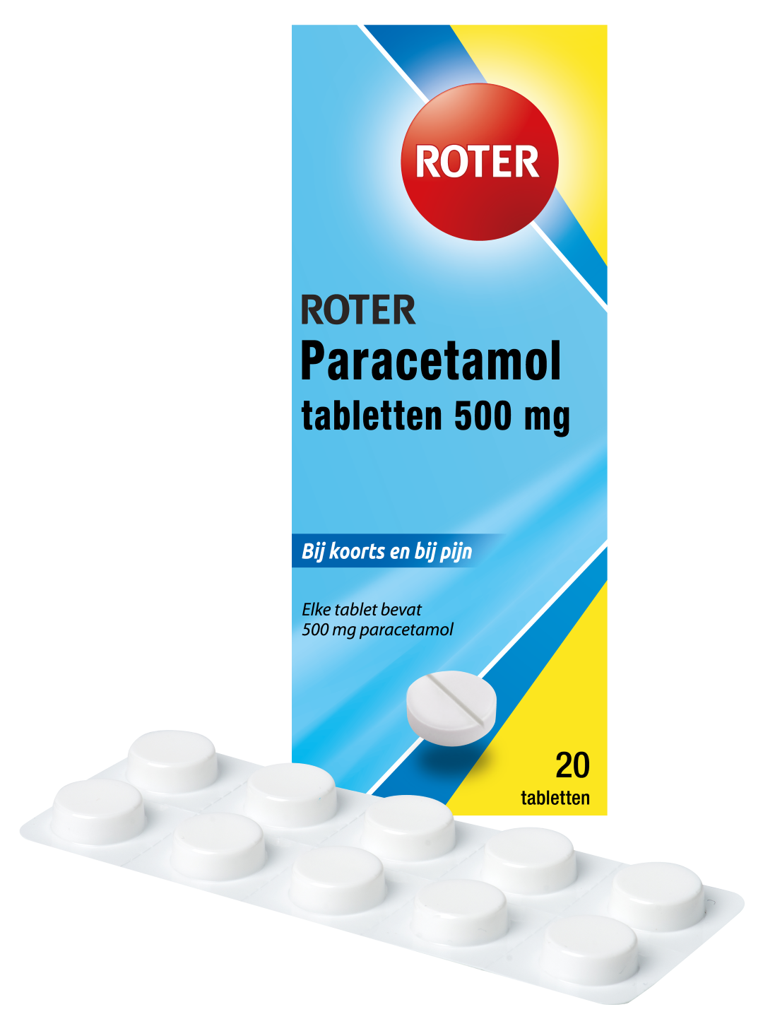 Roter Paracetamol 500 mg (20 tabletten)