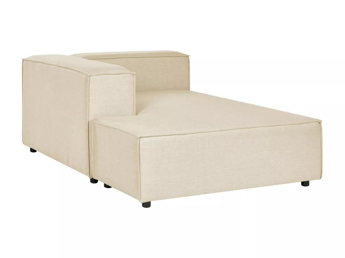 Divan côté droit pour canapé en lin beige APRICA