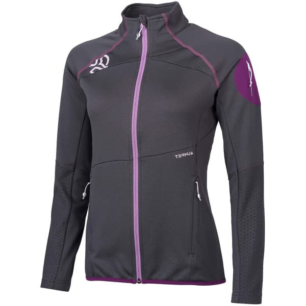 Veste polaire randonnée TERNUA BERLANA JKT W WHALES GREY/DARK LILAC
