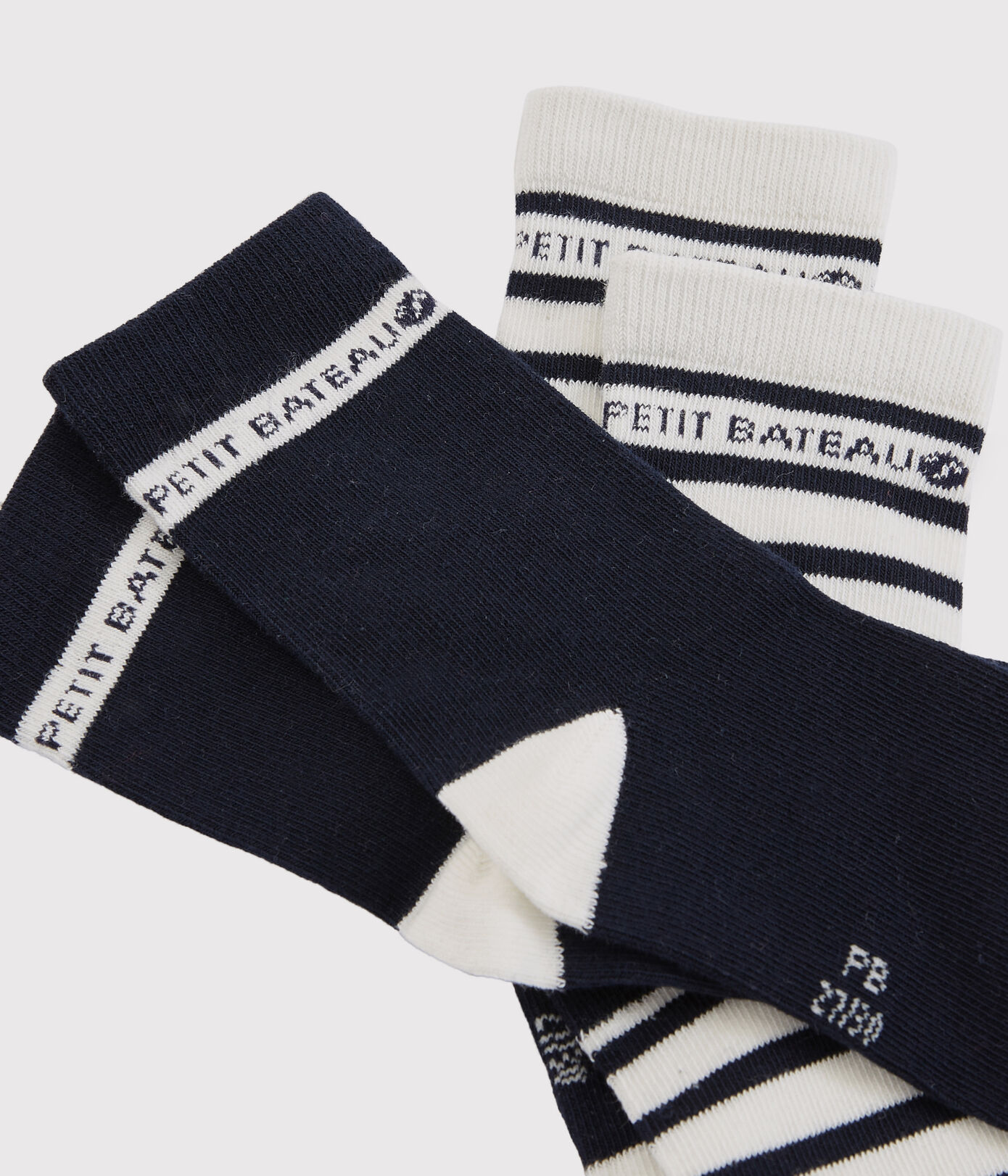Lot de 2 paires de chaussettes fille-garçon