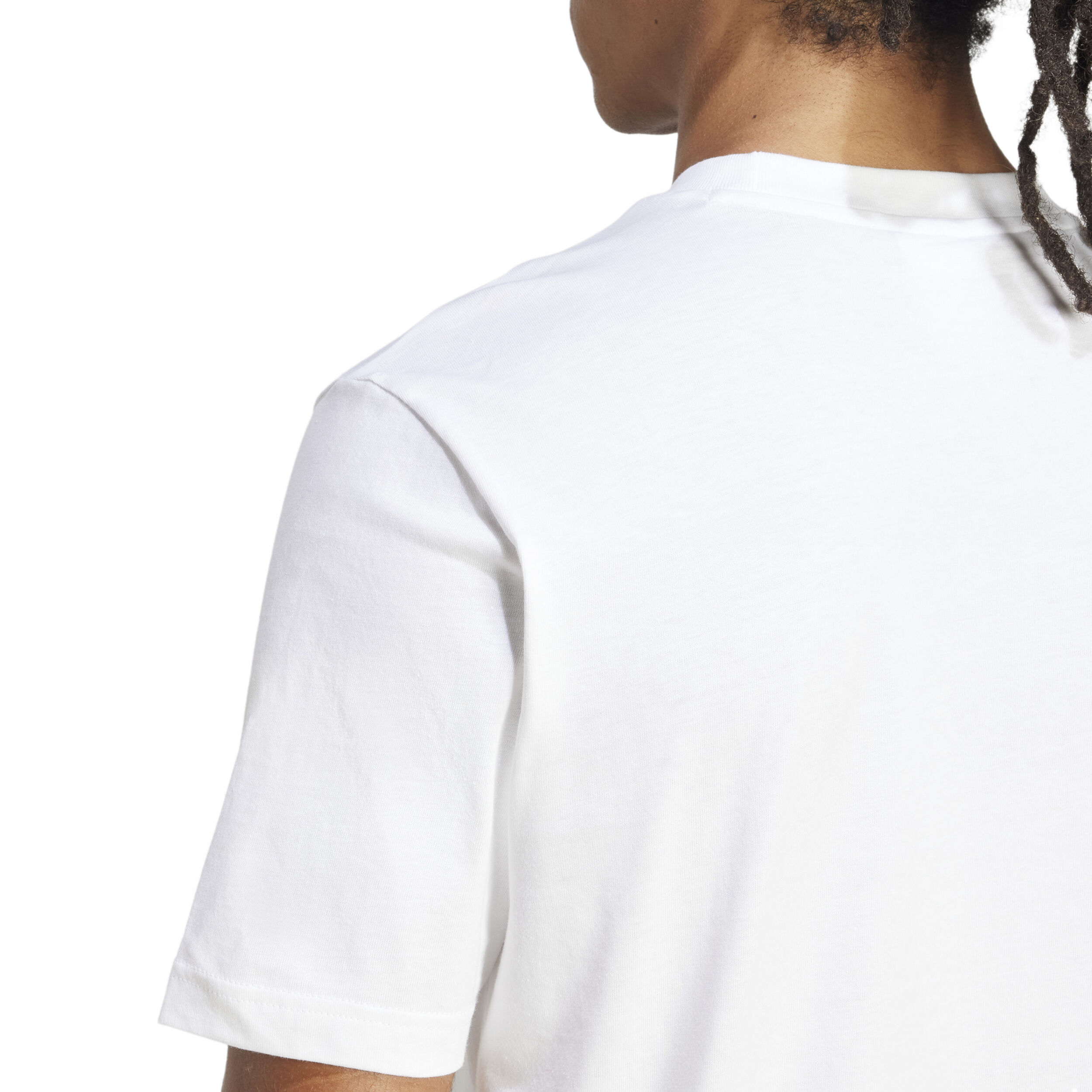 adidas Essentials Small Logo T-shirt Hommes - Blanc