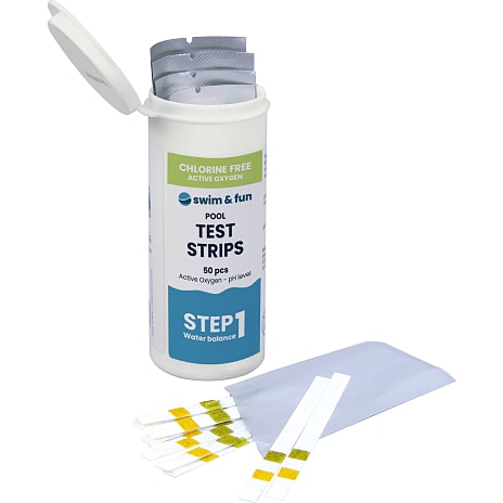 Swim & Fun Teststrips aktiv ilt/PH 50 stk