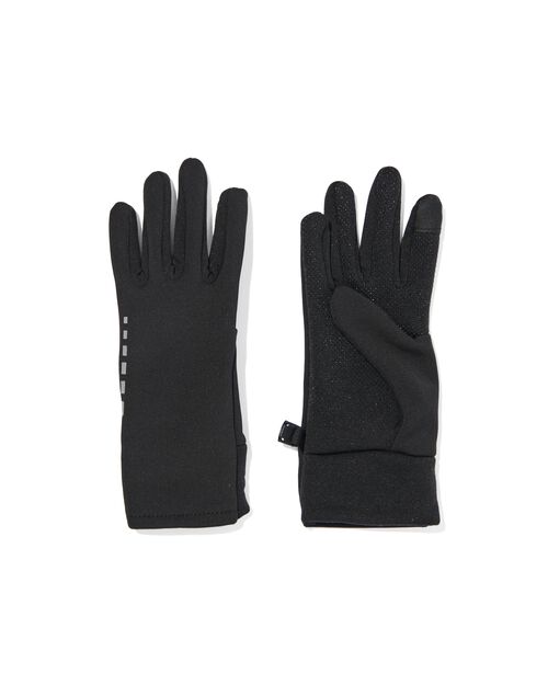 gants softshell spécial écran tactile pour enfants noir