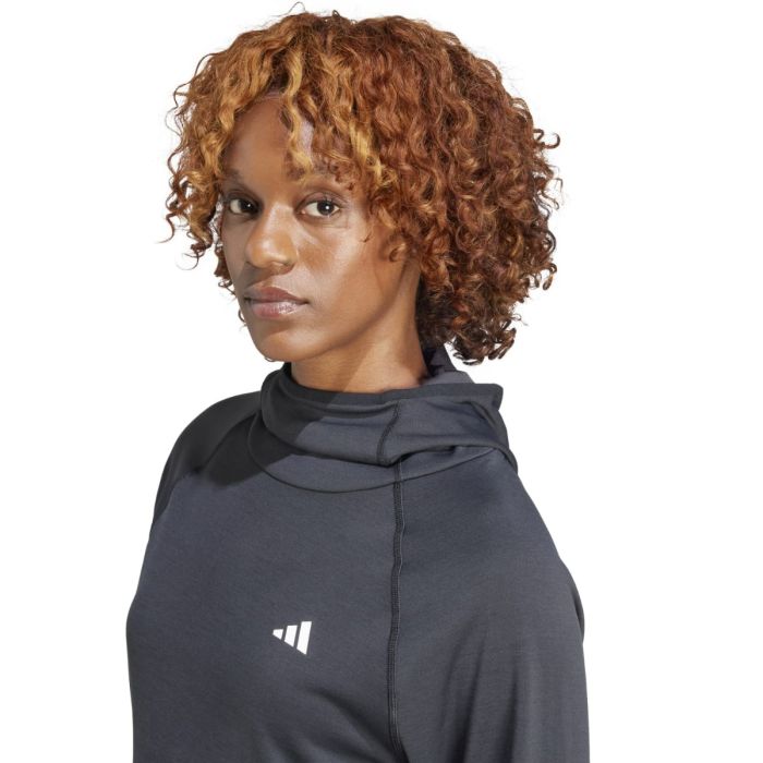 adidas Dame Trøjer 3Stripes Hoodie Sort