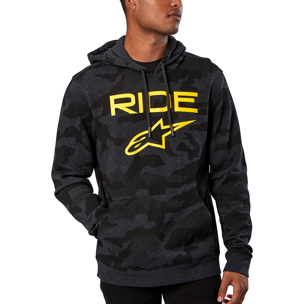Alpinestars - Sweat Area Gris Foncé / Camouflage Gris / Jaune