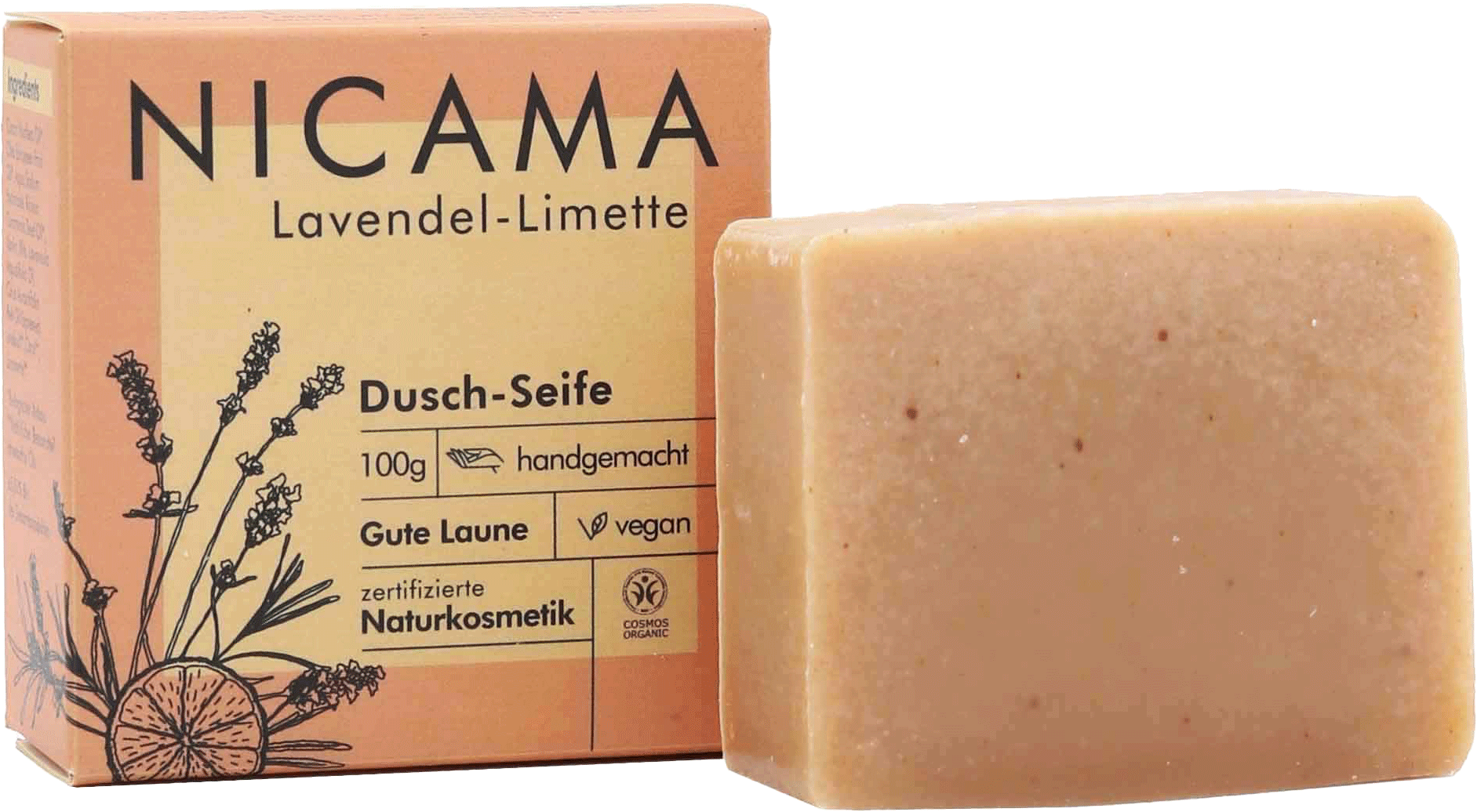 NICAMA  Dusch-Seife, Limette-Lavendel (100 g)