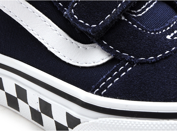 Vans boots bottine enfant yt ward midv checker bleu