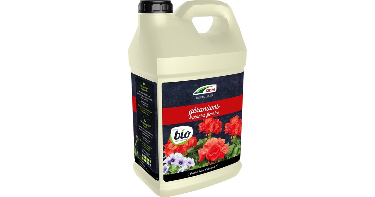 DCMVloeibare Plantenvoeding Geraniums & Bloeiende Planten 5 L meststof