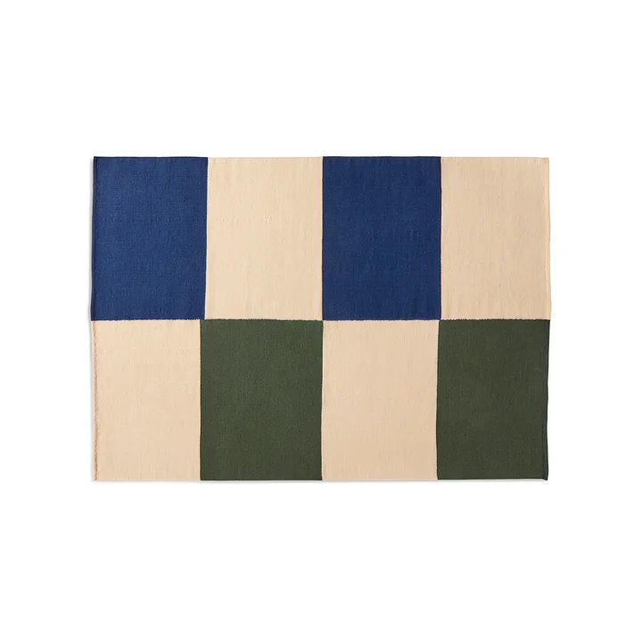 HAY - Ethan Cook Flat Works Teppich, 170 x 240 cm, peach green check