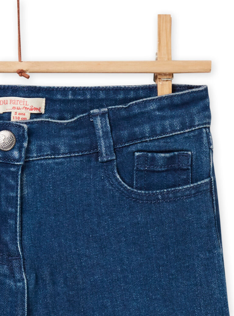 Short denim moyen enfant fille