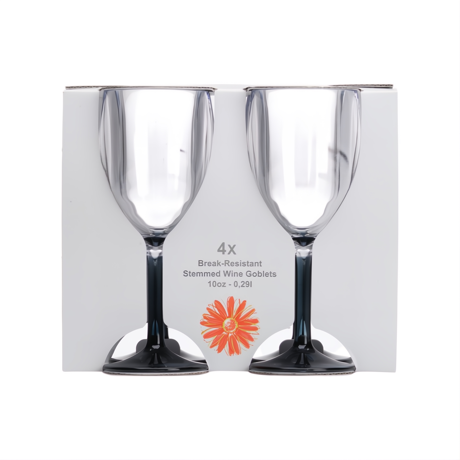 Flamefield wijnglas Goblet Smoke (set van 4)