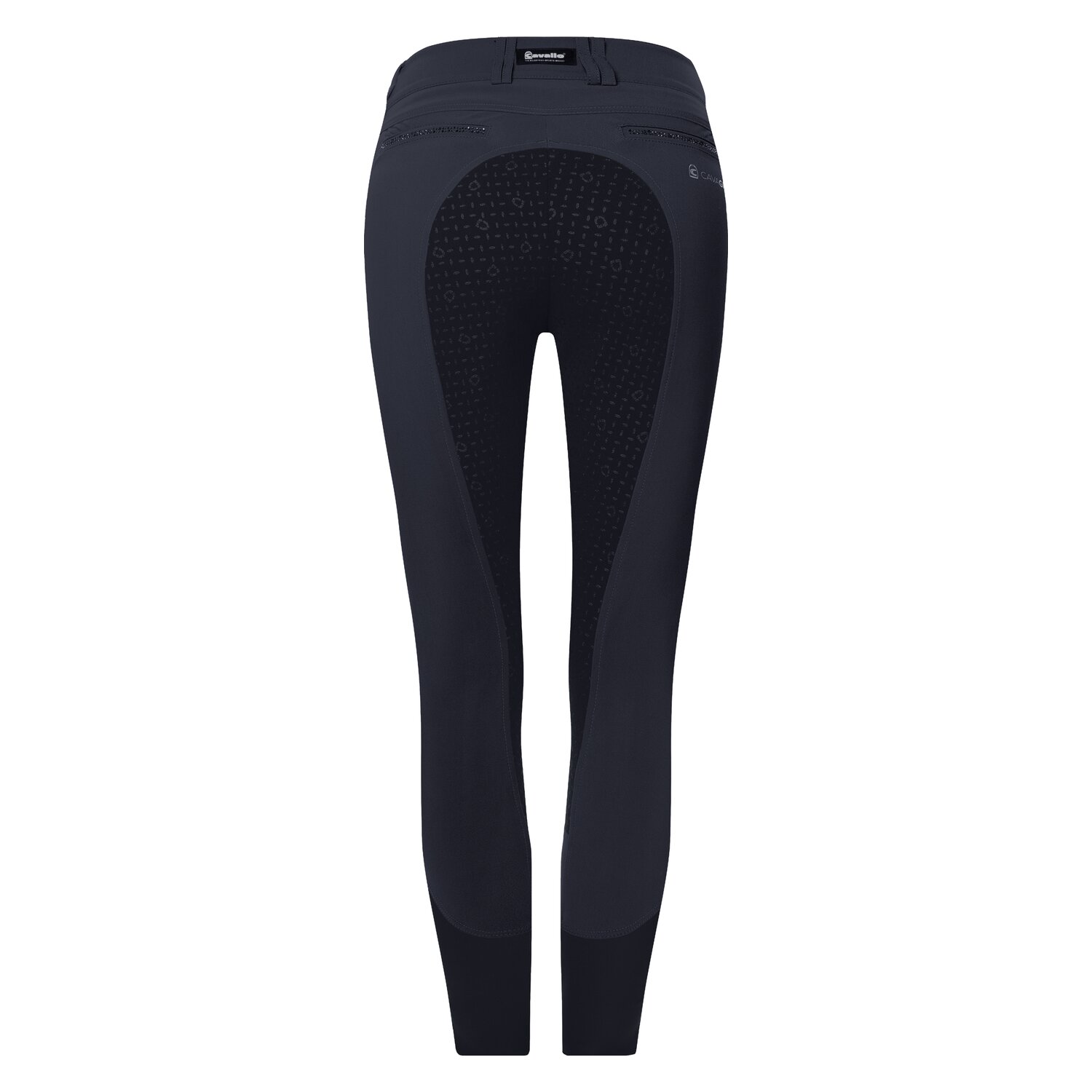 Cavallo Vollbesatz-Reithose Cavaceline X Grip - graphit/schwarz