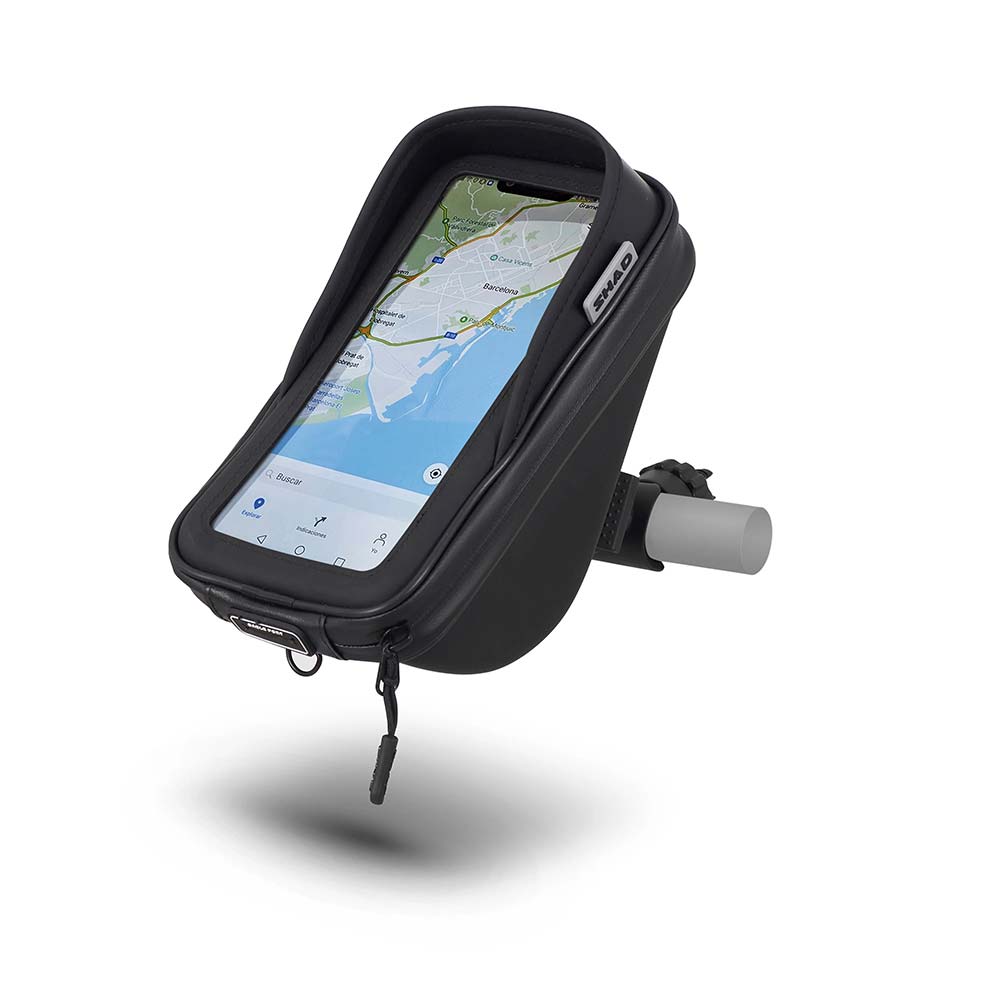 Shad - Support smartphone guidon SG76 avec poche - 180 x 90 mm