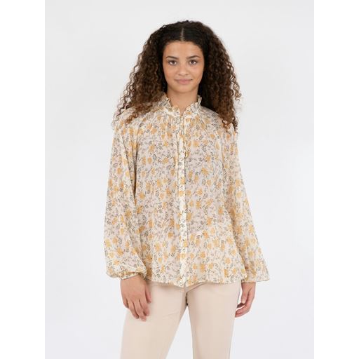 Neo Noir Sommie Field Bluse, Light Yellow, 34