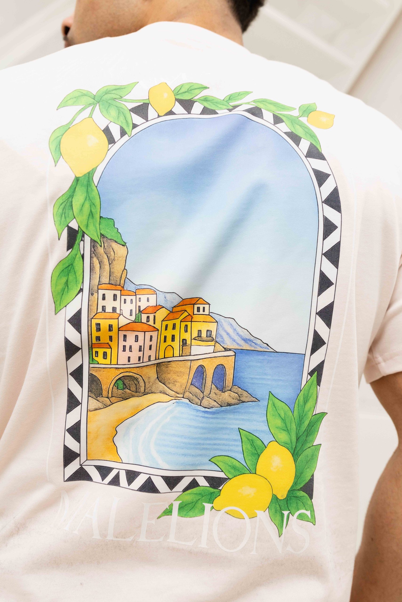 Malelions Amalfi Window T-Shirt Heren Lichtroze