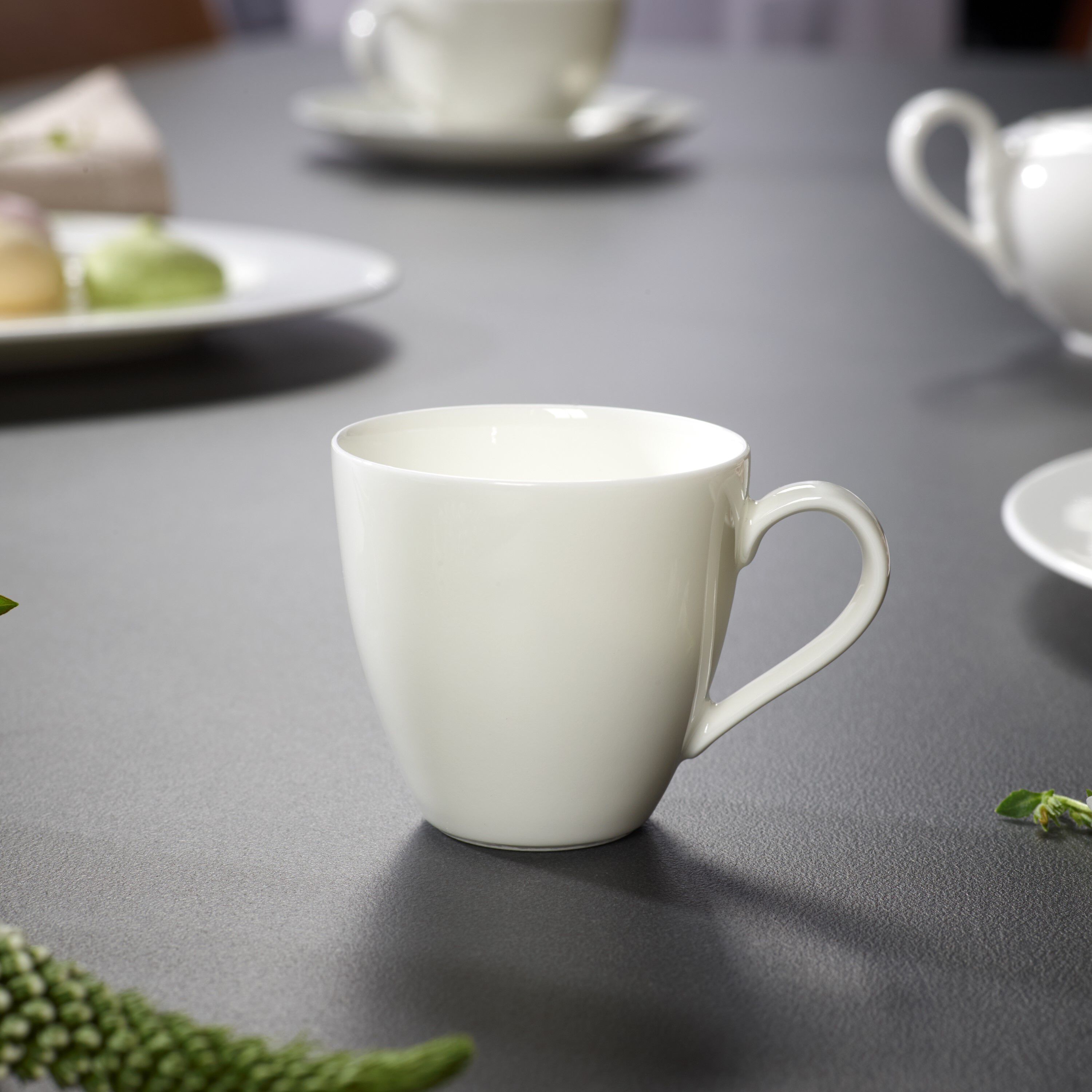 Anmut Espresso cup White, 2.1 oz, Premium Bone Porcelain