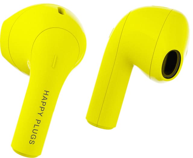 Happy Plugs Joy True Wireless in-ear høretelefoner (neon yellow)