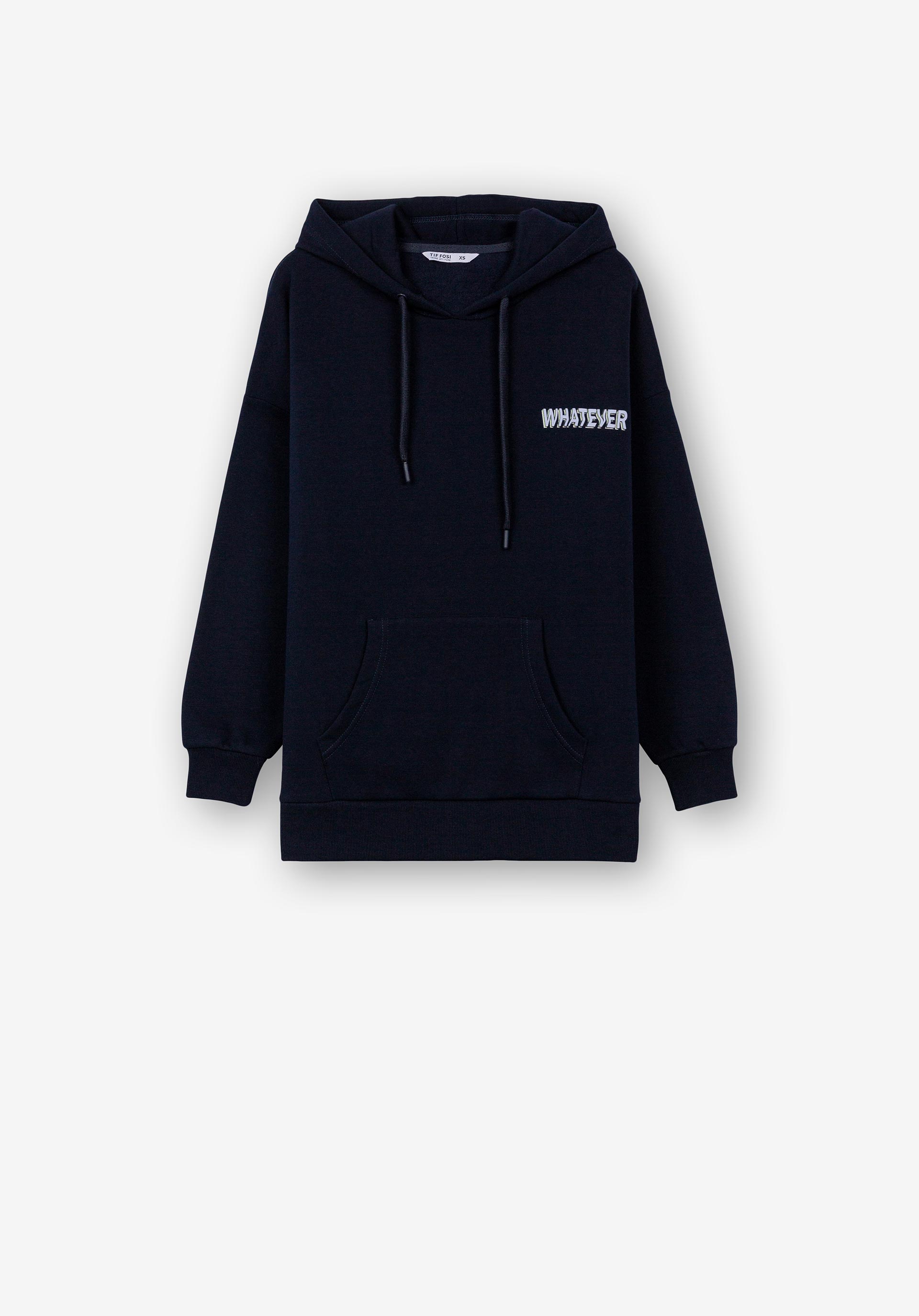 Hoodie com Texto nas Costas