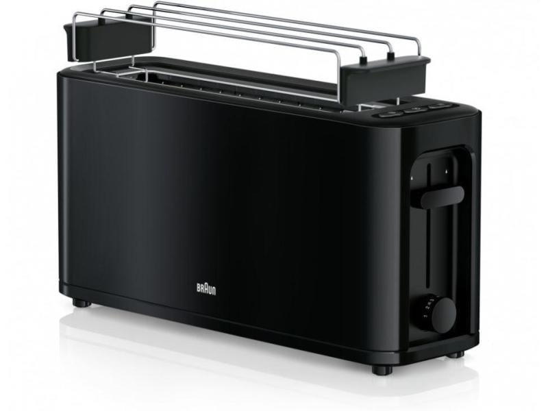 Braun Toaster PureEase HT3110 Schwarz Langschlitz Toaster, Schwarz