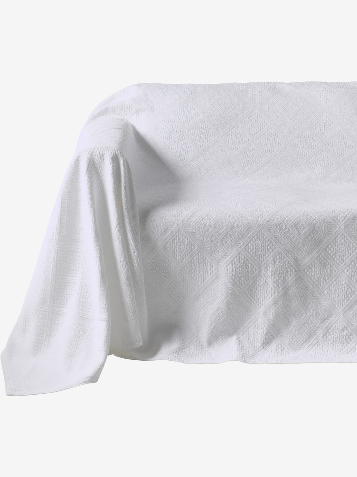 Jeté de canapé protection fauteuil tissée