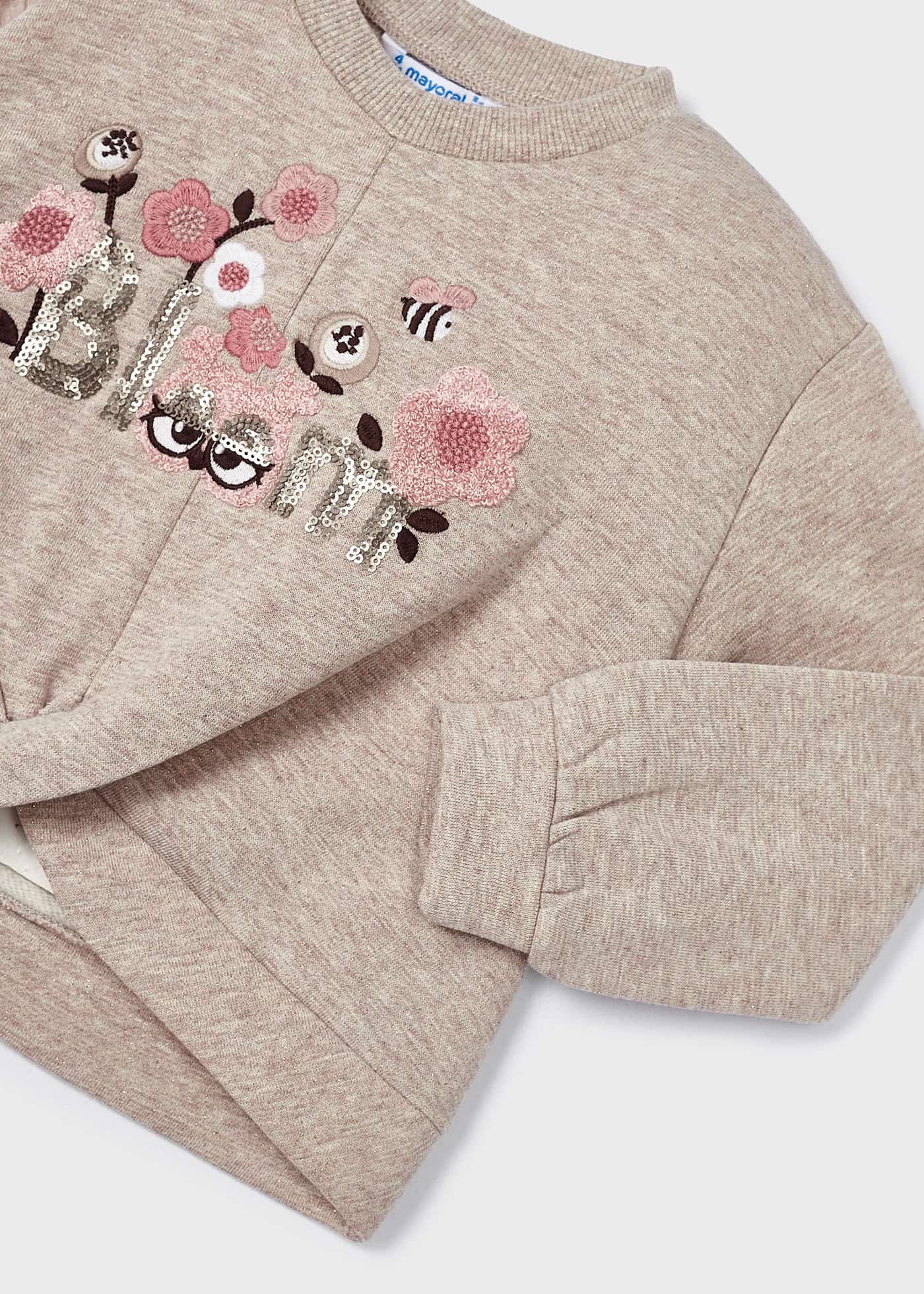 Conjunto de duas peças com saia de tule para meninas