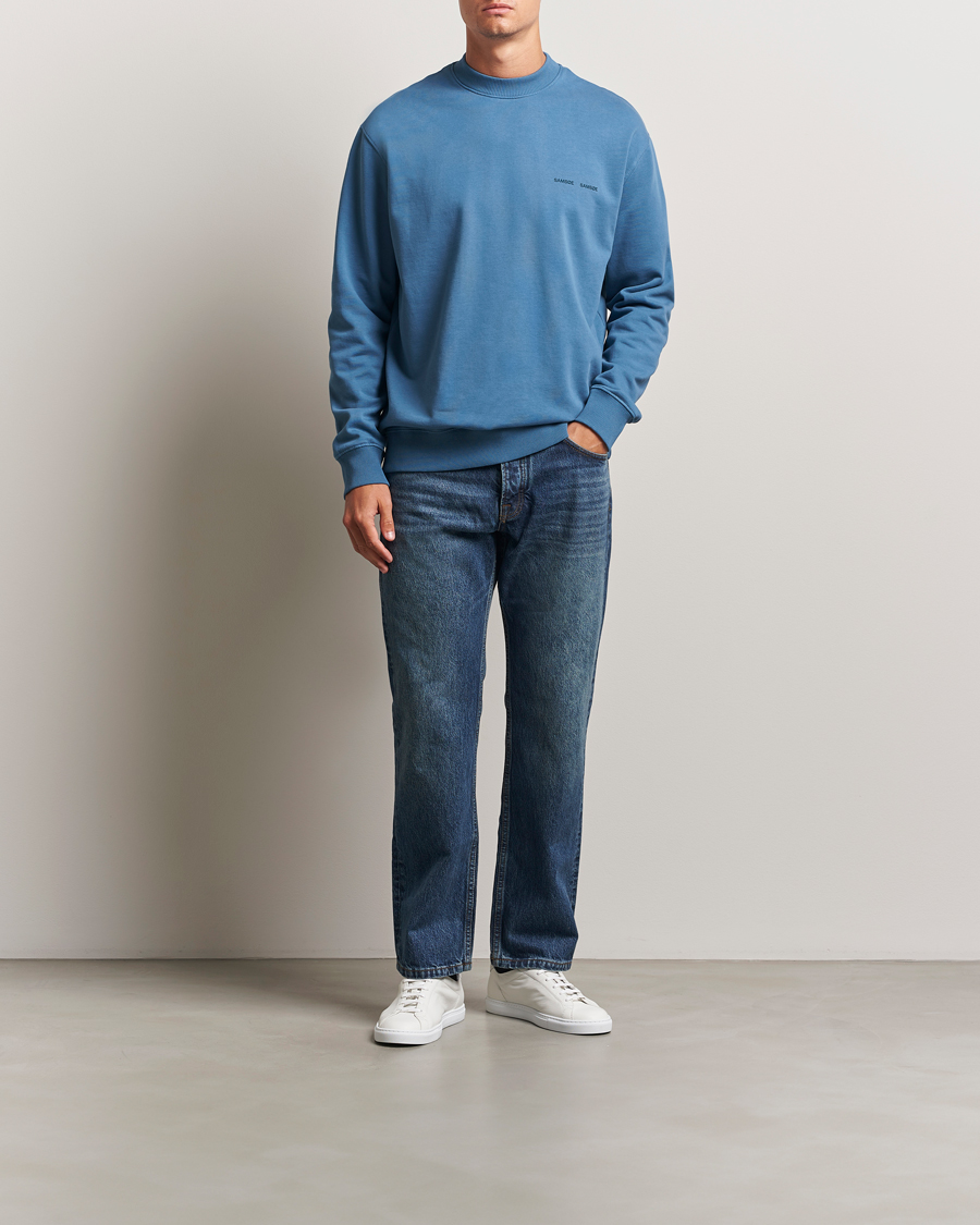 Samsøe Samsøe Norsbro Crew Neck Sweatshirt Stellar Blue