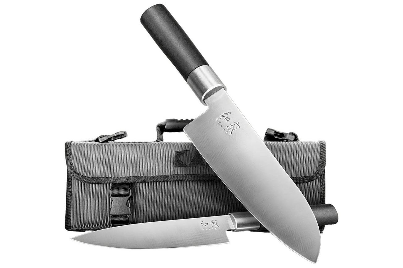 Kai Shun Wasabi Black Set 67-W25 3-delige messenset, incl. messentas