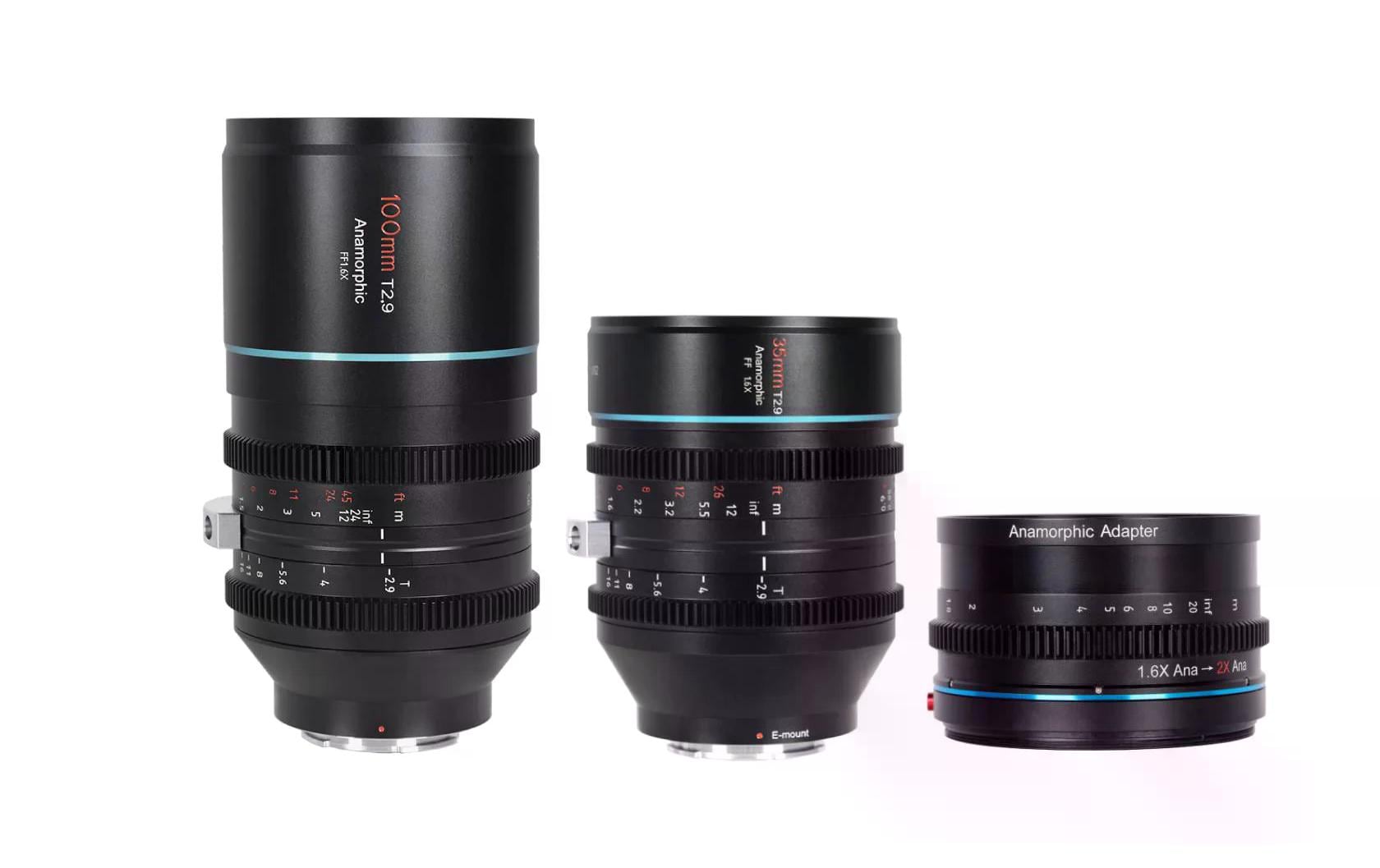 Festbrennweite Venus 35 & 100mm T/2.9 1.6x – Sony E-Mount<br>Set mit zwei anamorphotischen Vollformat-Objektiven und 1.25x anamorphotischem Adapter
