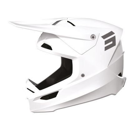 Casque cross Shot FURIOUS - SOLID - GLOSSY 2023 - Blanc