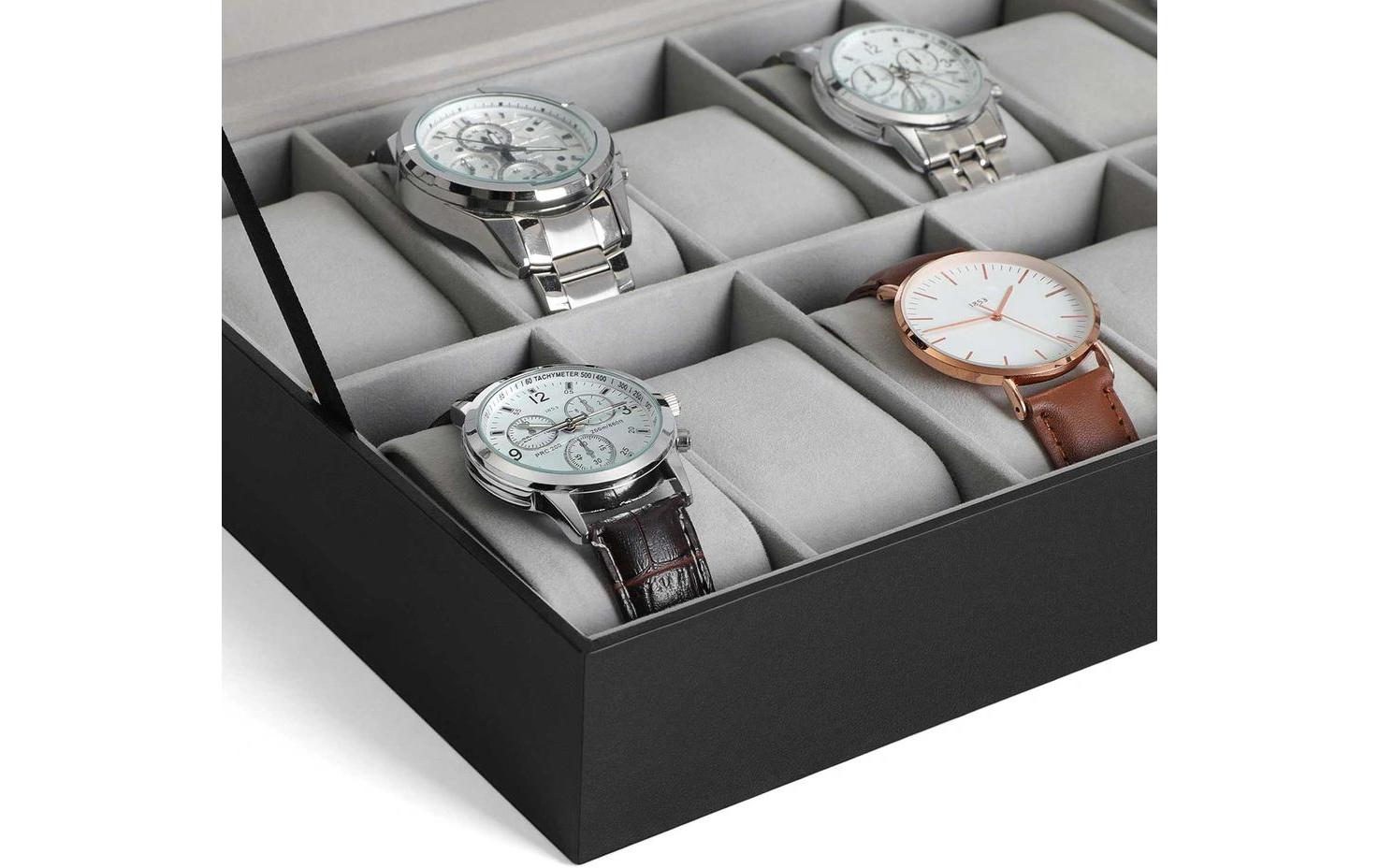 Uhrenbox 18.6 cm, SchwarzUhrenschatulle