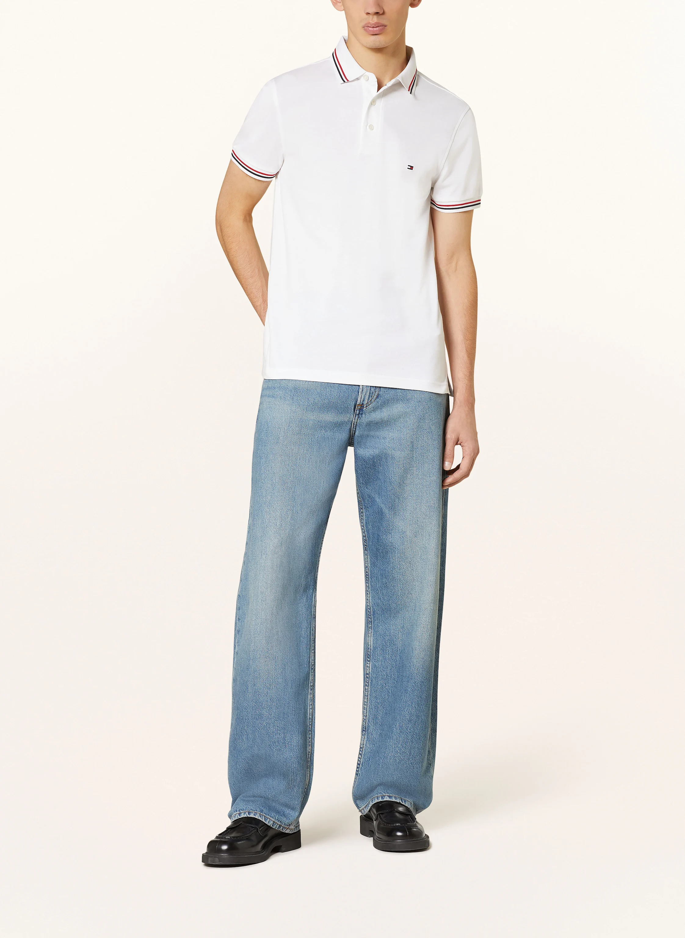 TOMMY HILFIGER Pique-Poloshirt TIPPED Slim Fit